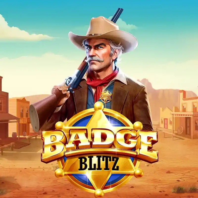 Badge Blitz slot logo by Pragmatic Play at Roulettino Casino
