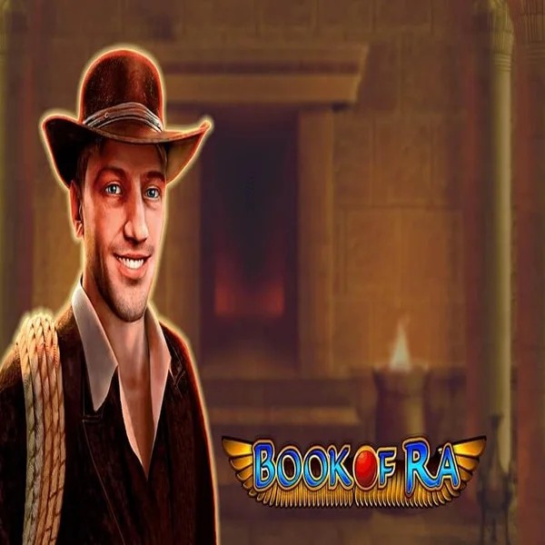 Book of Ra slot logo by Greentube at Roulettino Casino