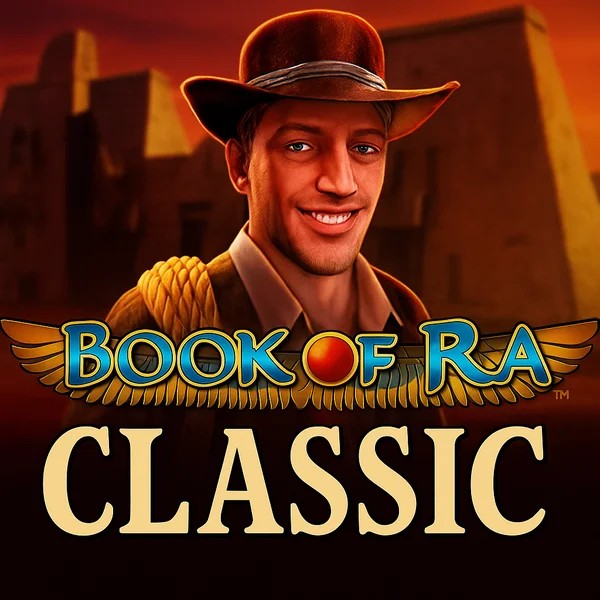 Official Slots logo: Book of Ra Classic by Novomatic at Roulettino Casino