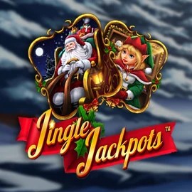 Jingle Jackpots slot logo by Dragon Gaming at Roulettino Casino