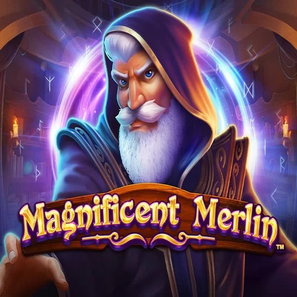 Slots logo of Magnificent Merlin from Greentube at Roulettino Casino