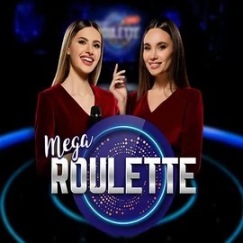 Mega Roulette online game logo by Pragmatic Play on roulettinoo.eu.com
