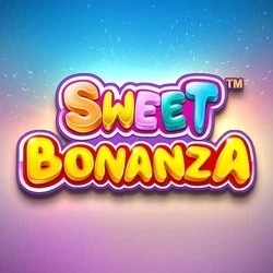Sweet Bonanza online game logo by Pragmatic Play on roulettinoo.eu.com